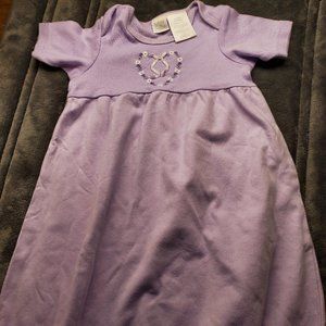 Bright Future Purple Baby Dress 6-9 Mo Long